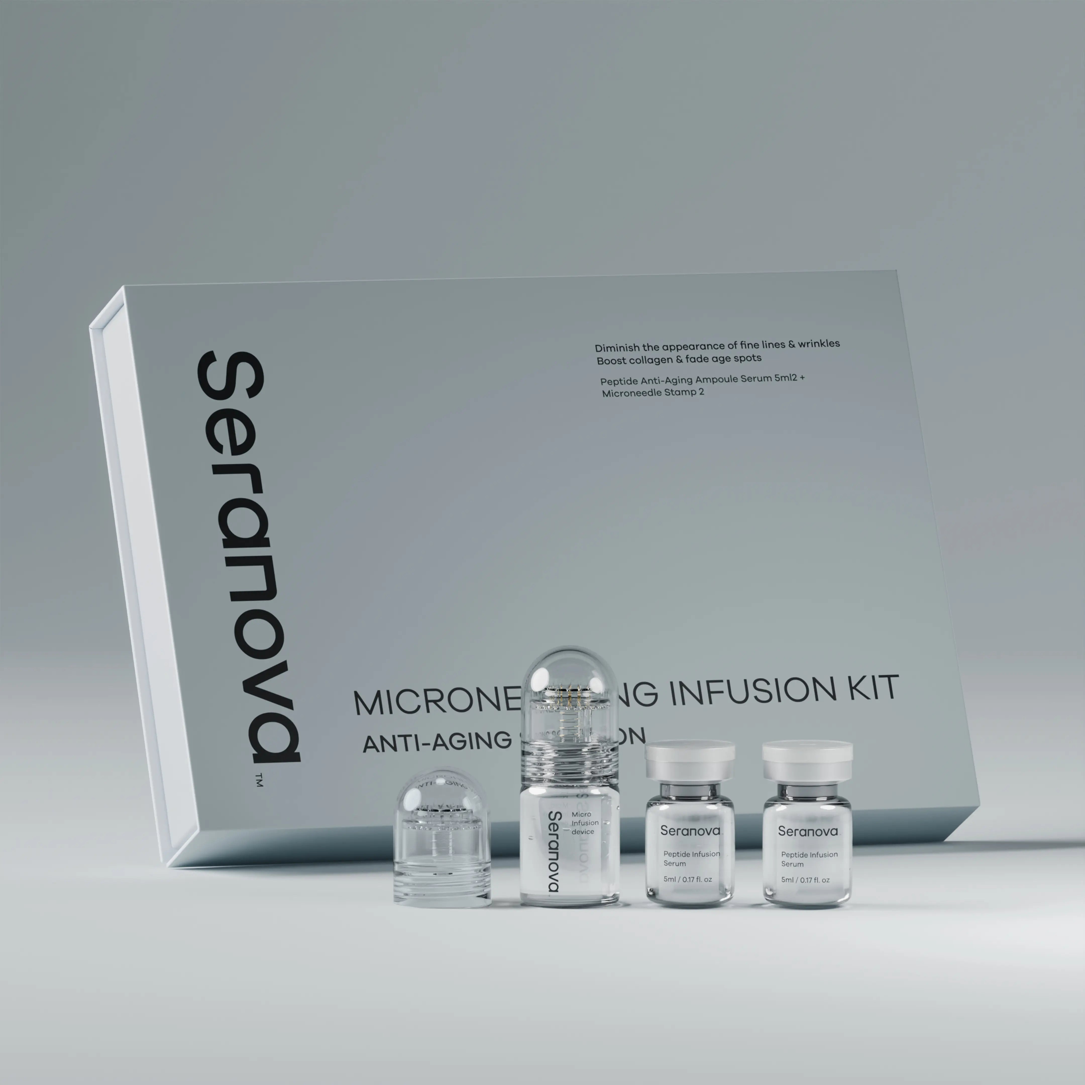 At-home urine test box for wellness check, listing nutrients and metrics analyzed.